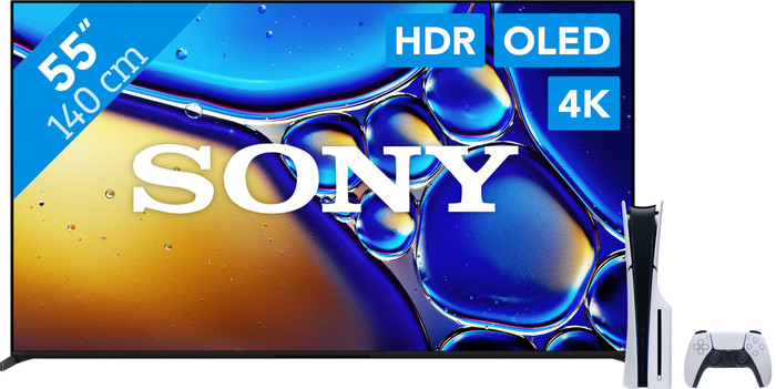 Sony 55" Bravia 8 II 4K QD-OLED + PlayStation 5 Slim Disc Edition Main Image