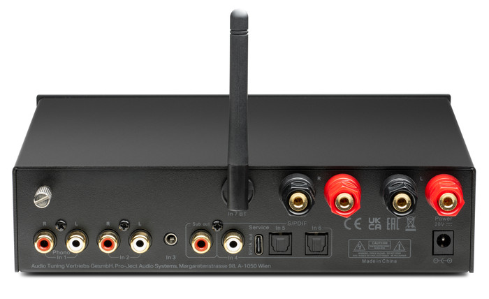 Pro-Ject Colourful Audio System E Noir arrière