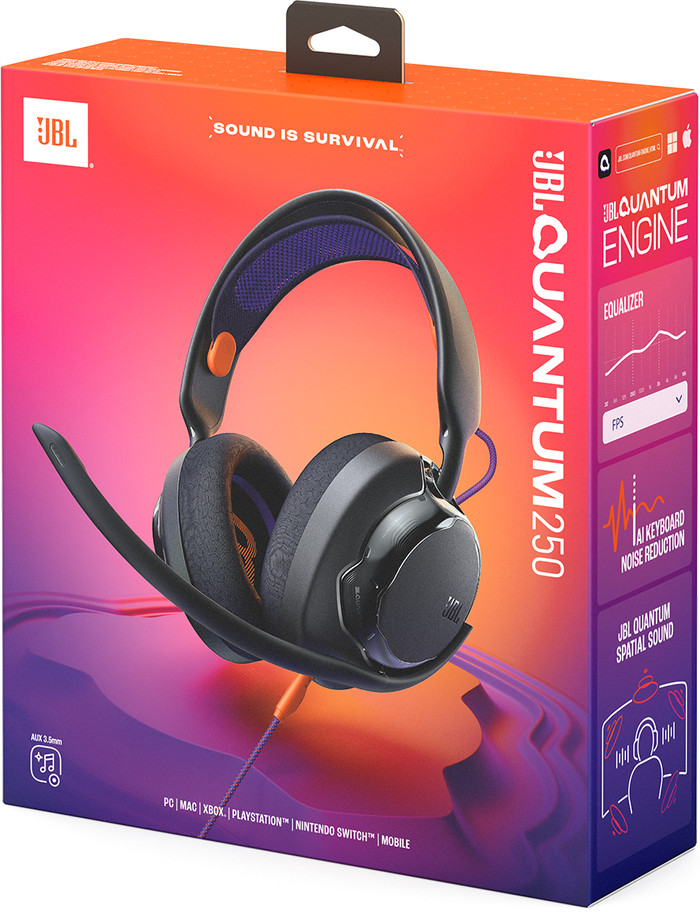 JBL Quantum 250 Black packaging
