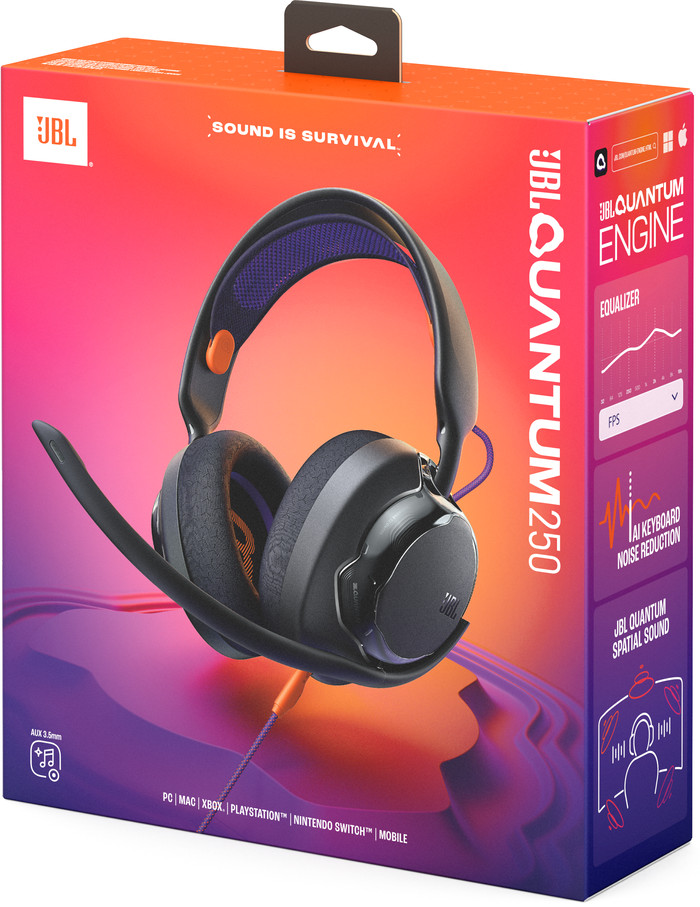 JBL Quantum 250 Black packaging