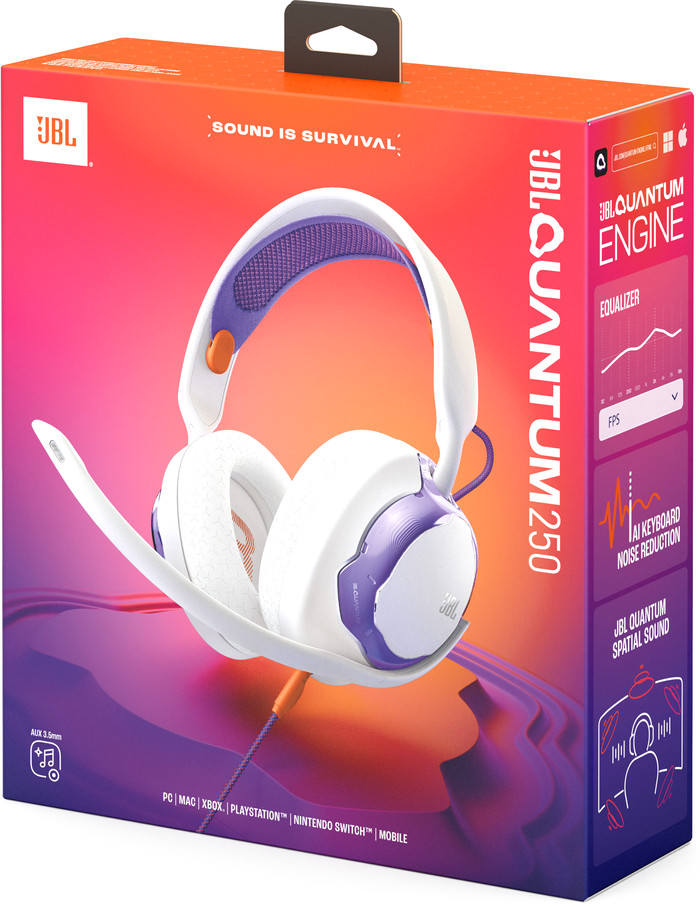 JBL Quantum 250 Wit verpakking