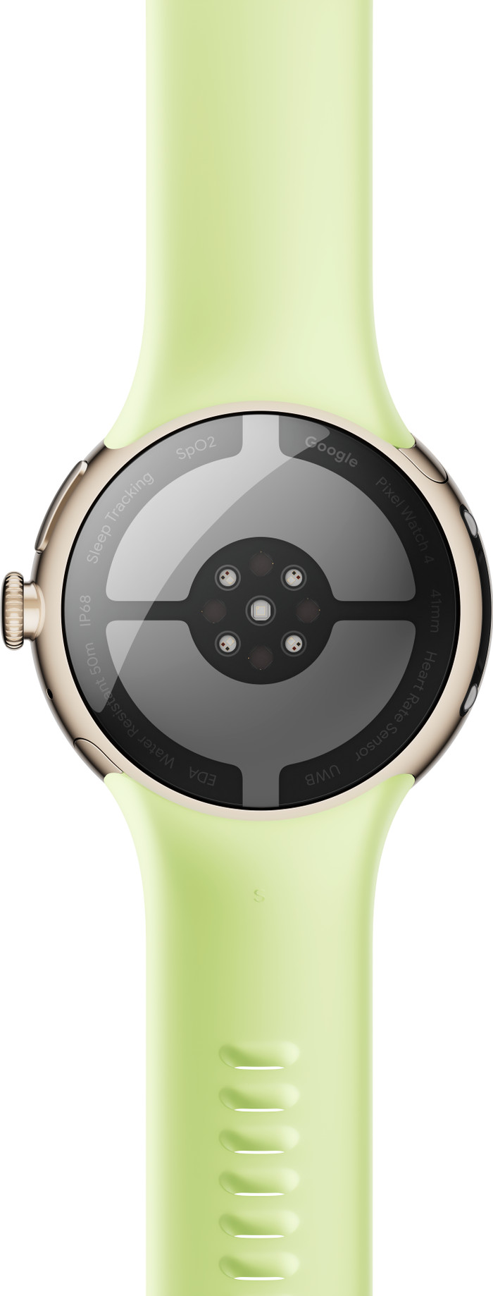 Google Pixel Watch 4 Gold/Green 41mm back