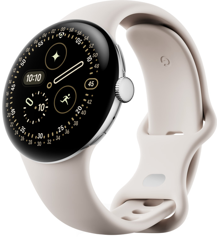 Google Pixel Watch 4 Zilver/Creme 41 mm Main Image