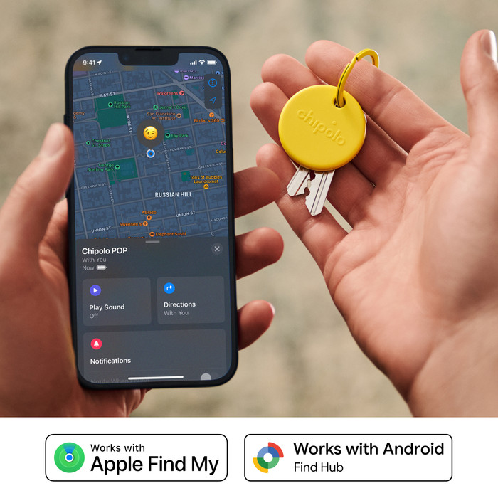 Chipolo POP Jaune produit à l'usage