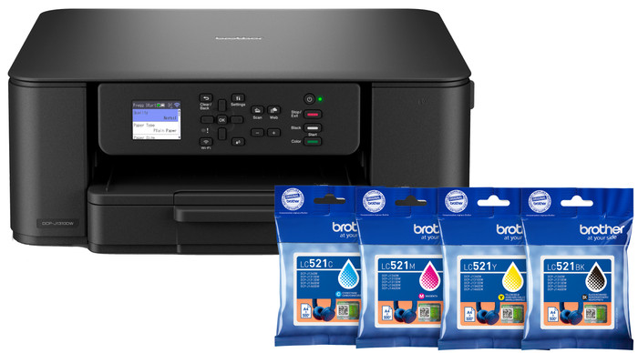 Brother DCP-J1310DW + 1 set extra cartridges Main Image