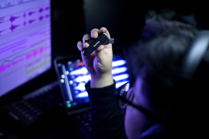 SanDisk Extreme PRO Dual Drive 512GB product in gebruik