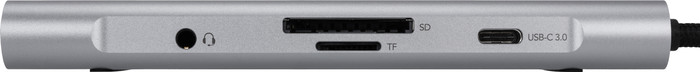 BlueBuilt 8-in-1 Docking Station with USB-C Silver front