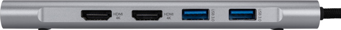 BlueBuilt 9-in-1 Dual HDMI Docking Station met Usb C voorkant