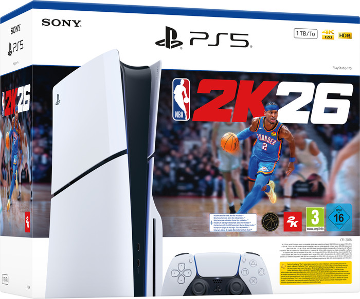 PlayStation 5 Slim Disc Edition + NBA 2K26 Main Image