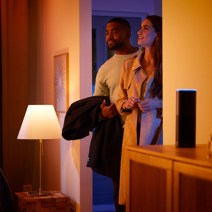 Philips Hue White and Color Starter Pack E27 1100 lumens 2-pack + Bridge Pro product in use