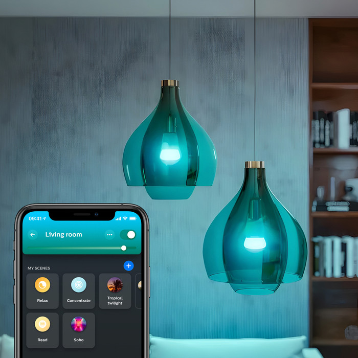 Philips Hue White and Color Starter Pack E27 1100 lumens 2-pack + Bridge Pro visual supplier