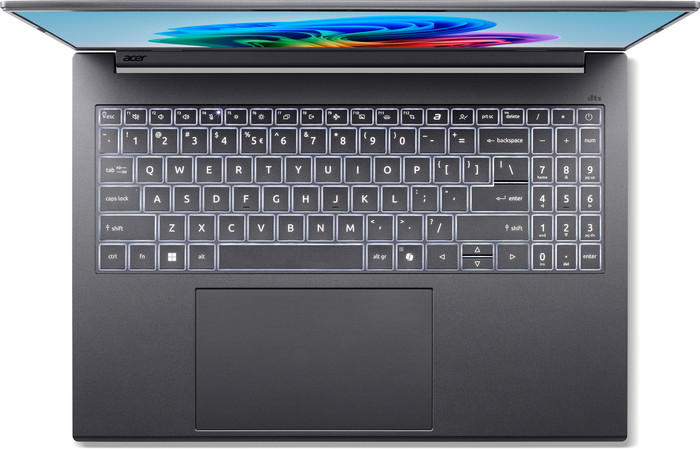 Acer Aspire 16 AI A16-52M-72QC AZERTY dessus