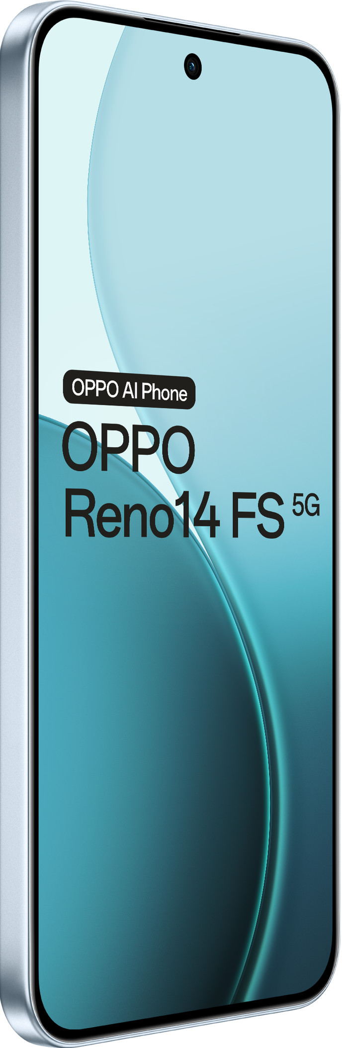 OPPO Reno 14 FS 512GB Blauw 5G voorkant