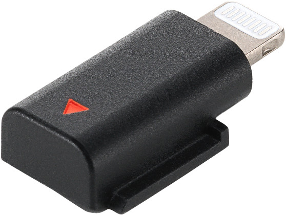DJI Mic 3 Adaptateur Lightning côté gauche
