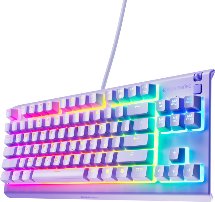 SteelSeries Apex 3 TKL Lavendel Azerty rechterkant