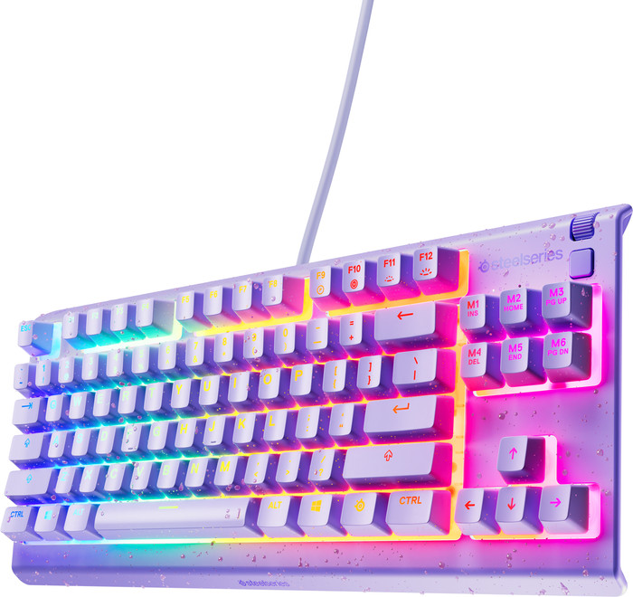 SteelSeries Apex 3 TKL Lavendel Azerty rechterkant