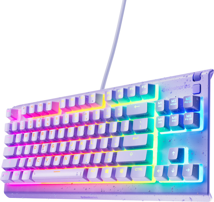 SteelSeries Apex 3 TKL Lavendel Azerty rechterkant