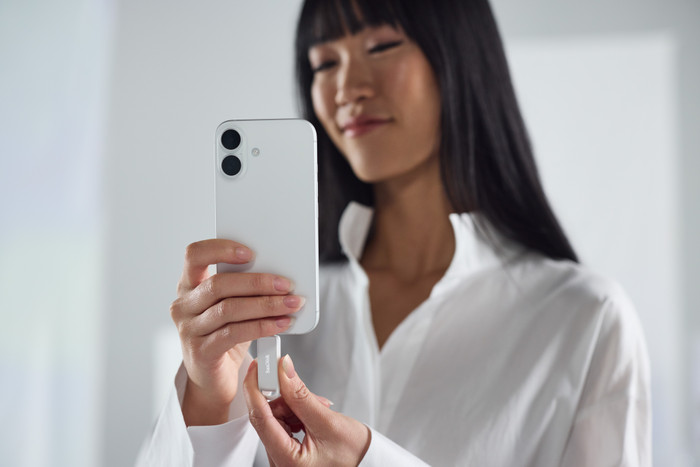 SanDisk Phone Drive USB-C 256 Go Arctic White produit à l'usage