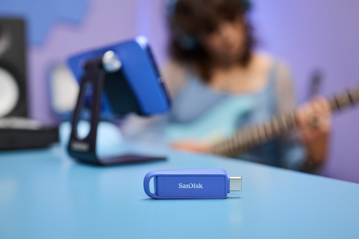 SanDisk Phone Drive USB-C 256 Go Maritime Blue produit à l'usage