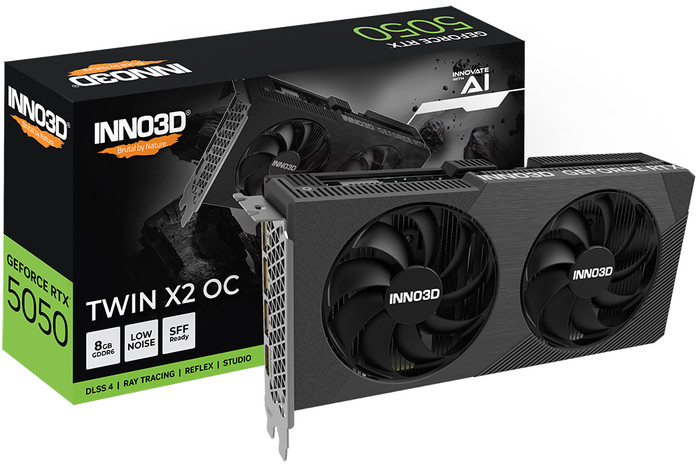 INNO3D GeForce RTX 5050 Twin X2 OC 8GB visual supplier