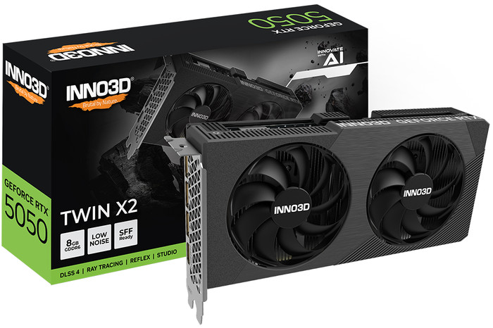 INNO3D GeForce RTX 5050 Twin X2 8GB visual leverancier