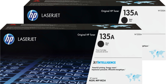 HP 135A LaserJet Toner Noir (2 Pièces) Main Image