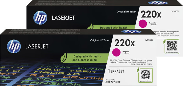 HP 220X LaserJet Toner Magenta (2 Pièces) Main Image