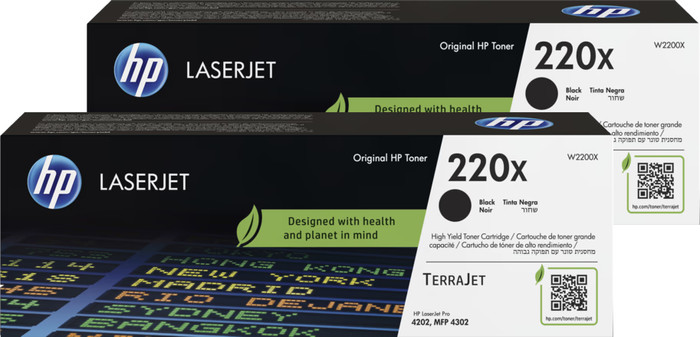HP 220X LaserJet Toner Noir (2 Pièces) Main Image