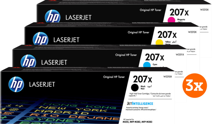 HP 207X Toner Combo Pack (3 stuks) Main Image