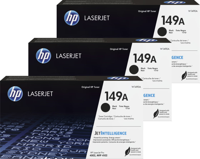 HP 149A LaserJet Toner Noir (3 Pièces) Main Image