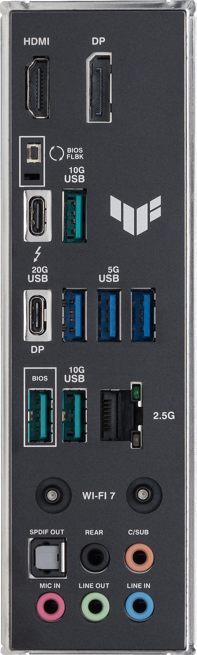 ASUS TUF Gaming Z890-PLUS WiFi left side