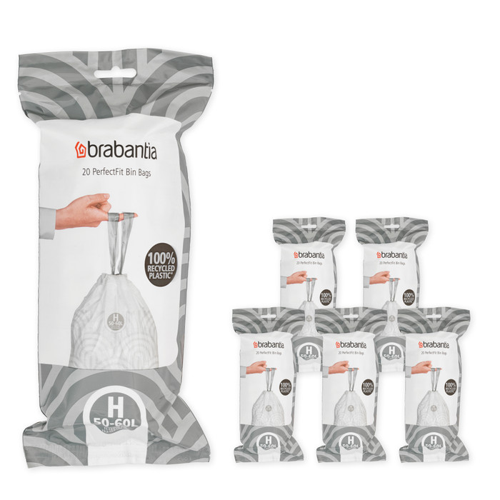 Brabantia Sacs Poubelle Code H - 50-60 Litres (120 pièces) Main Image