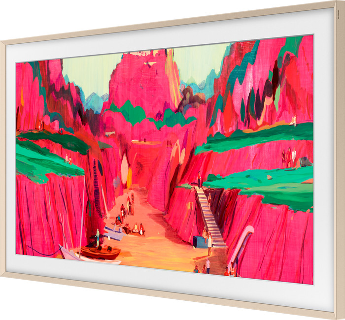 Samsung The Frame 32" Cadre (Or Sable) côté droit