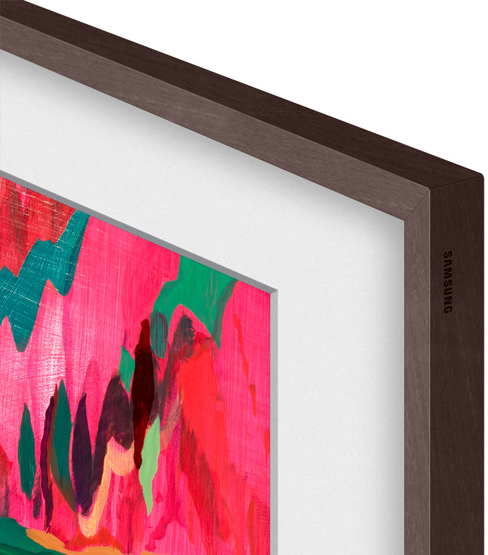 Samsung The Frame Pro 75" Cadre (Bois Foncé) détail