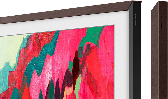 Samsung The Frame Pro 75" Cadre (Bois Foncé) détail