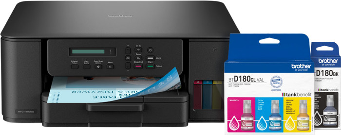 Brother DCP-T580DW + 1 set extra inktflesjes Main Image