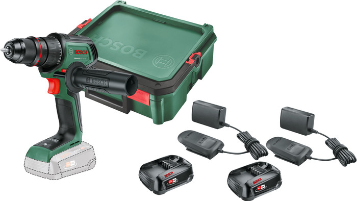 Bosch AdvancedDrill 18V-80 2,5 Ah Accu (2x) SystemBox S Starterspakket Main Image