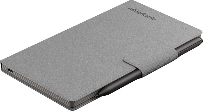 reMarkable Paper Pro Move Polymer Weave Book Folio Grijs linkerkant