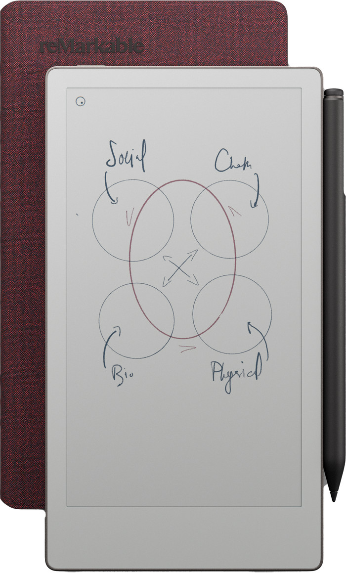 reMarkable Paper Pro Move Mosaic Weave Book Folio Rood visual leverancier