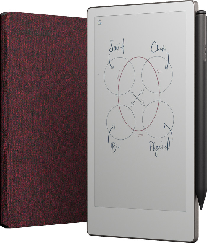 reMarkable Paper Pro Move Mosaic Weave Book Folio Rood visual leverancier