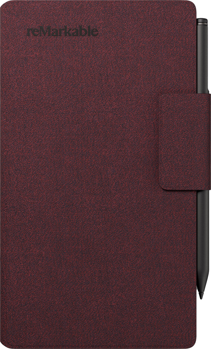 reMarkable Paper Pro Move Mosaic Weave Book Folio Rood voorkant