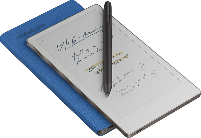 reMarkable Paper Pro Move Mosaic Weave Book Folio Blauw visual leverancier