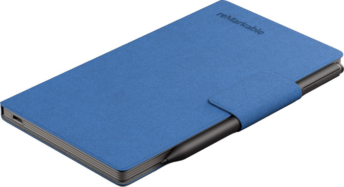 reMarkable Paper Pro Move Mosaic Weave Book Folio Blauw linkerkant