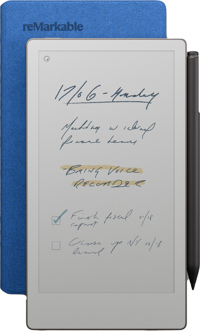 reMarkable Paper Pro Move Mosaic Weave Book Folio Blauw visual leverancier