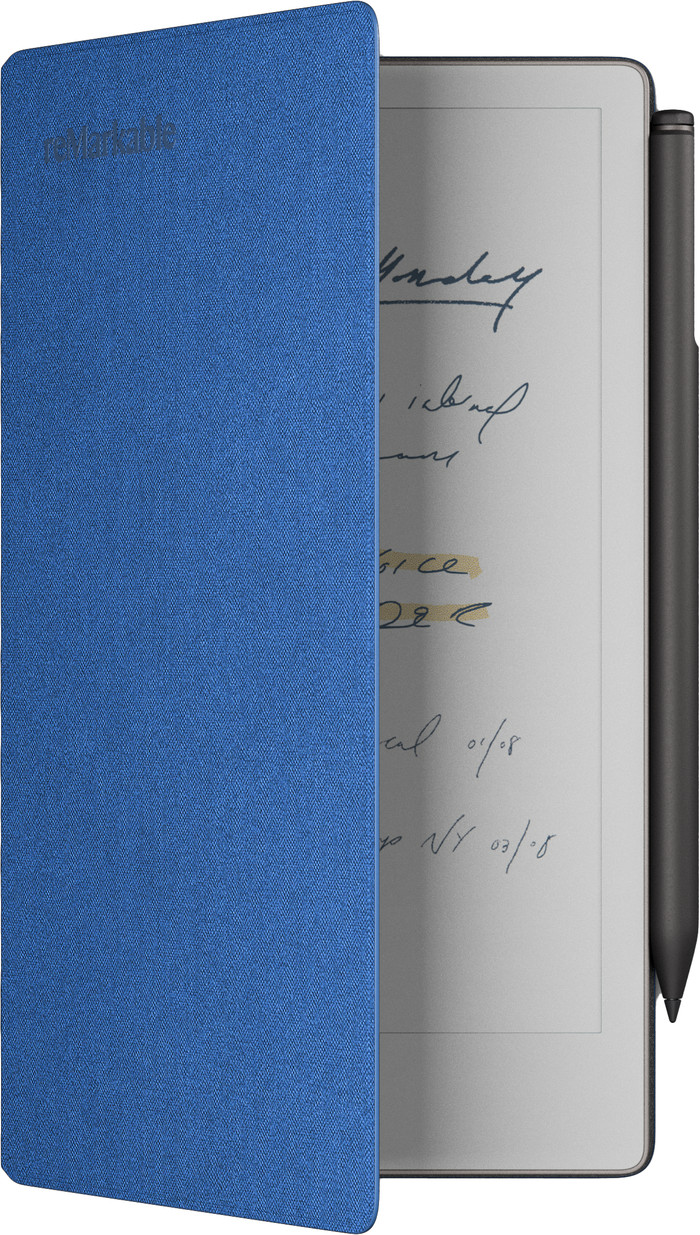 reMarkable Paper Pro Move Mosaic Weave Book Folio Blauw Main Image