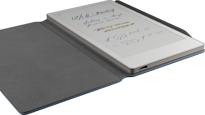 reMarkable Paper Pro Move Mosaic Weave Book Folio Blauw binnenkant