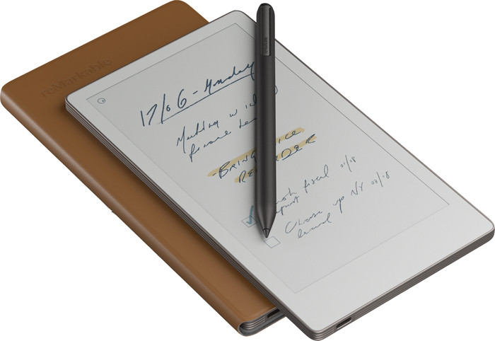 reMarkable Paper Pro Move Book Folio Bruin Leer visual leverancier