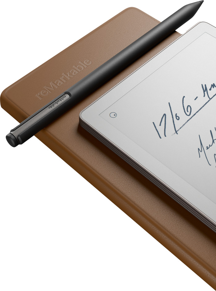 reMarkable Paper Pro Move Book Folio Bruin Leer visual leverancier