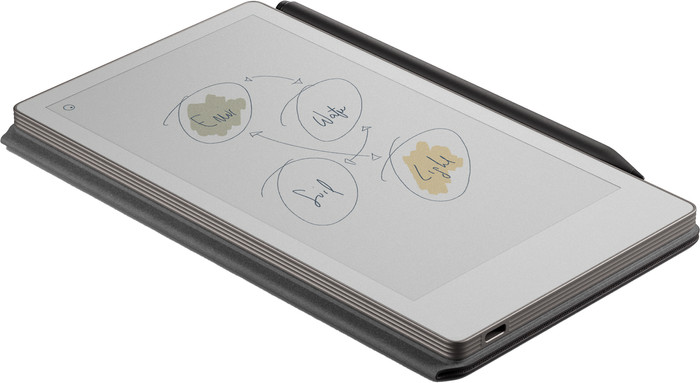 reMarkable Paper Pro Move with Book Case Basalt left side