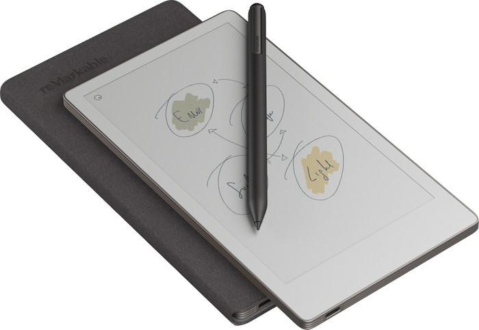 reMarkable Paper Pro Move with Book Case Basalt left side